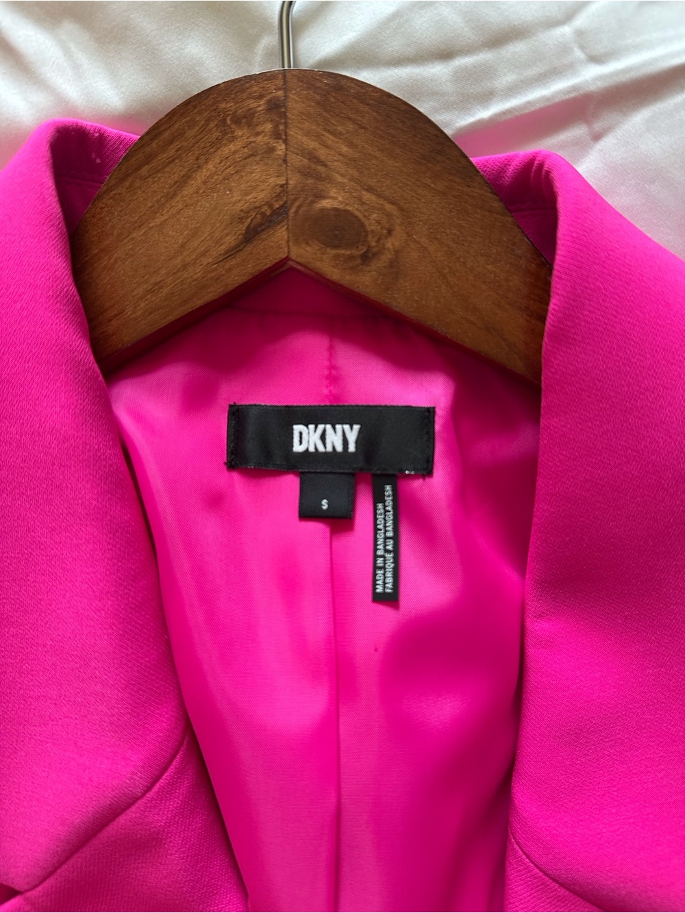 DKNY Hot Pink Single-Button Blazer - Picture 5 of 8